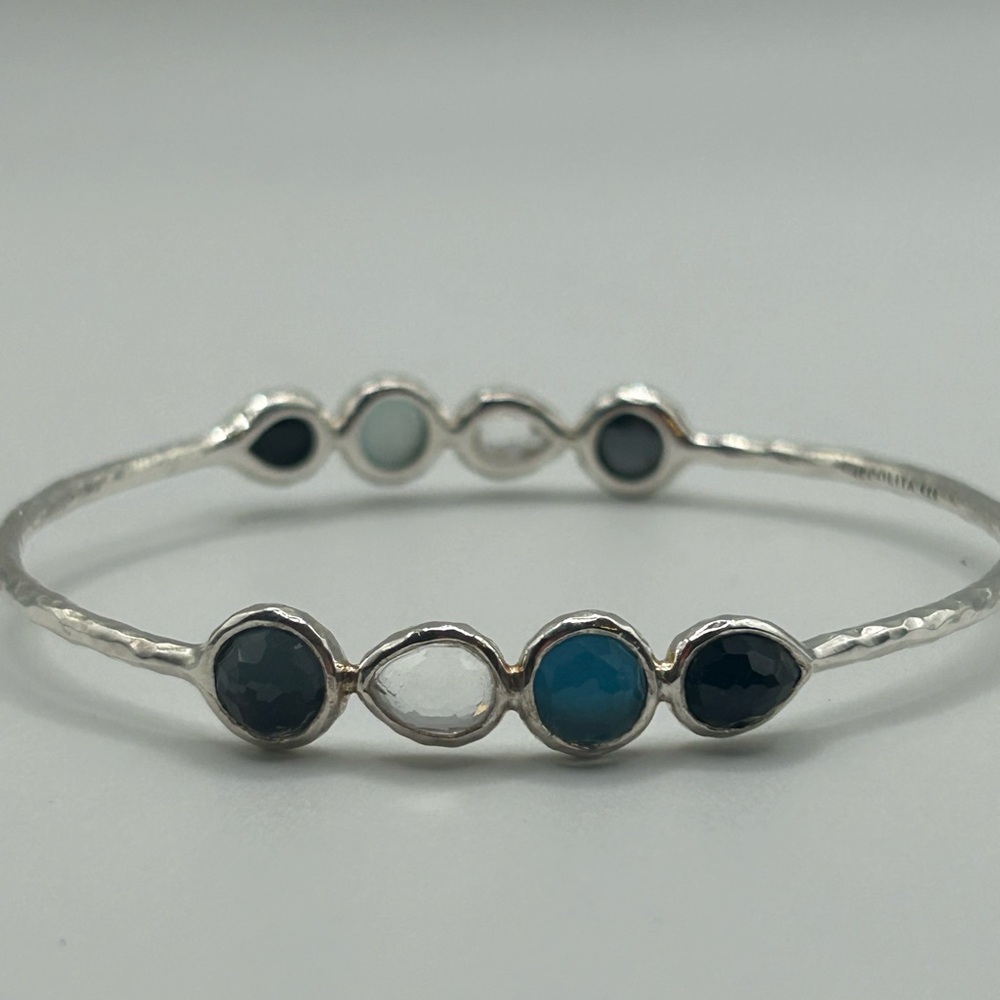 Ippolita Silver Bracelet with Blue and White Accents